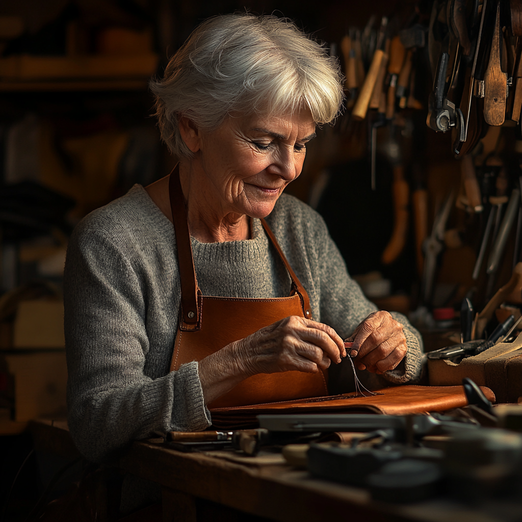 Martha's Timeless Elegance | Leather Bag