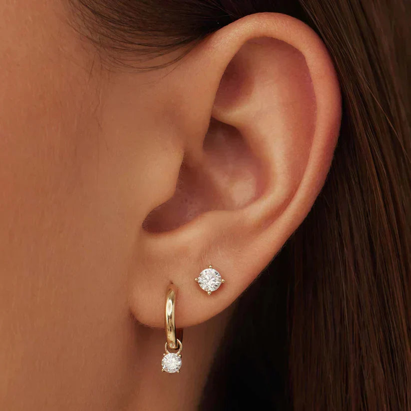 Krizalyssa | Diamond Pendant Earrings 18k Gold